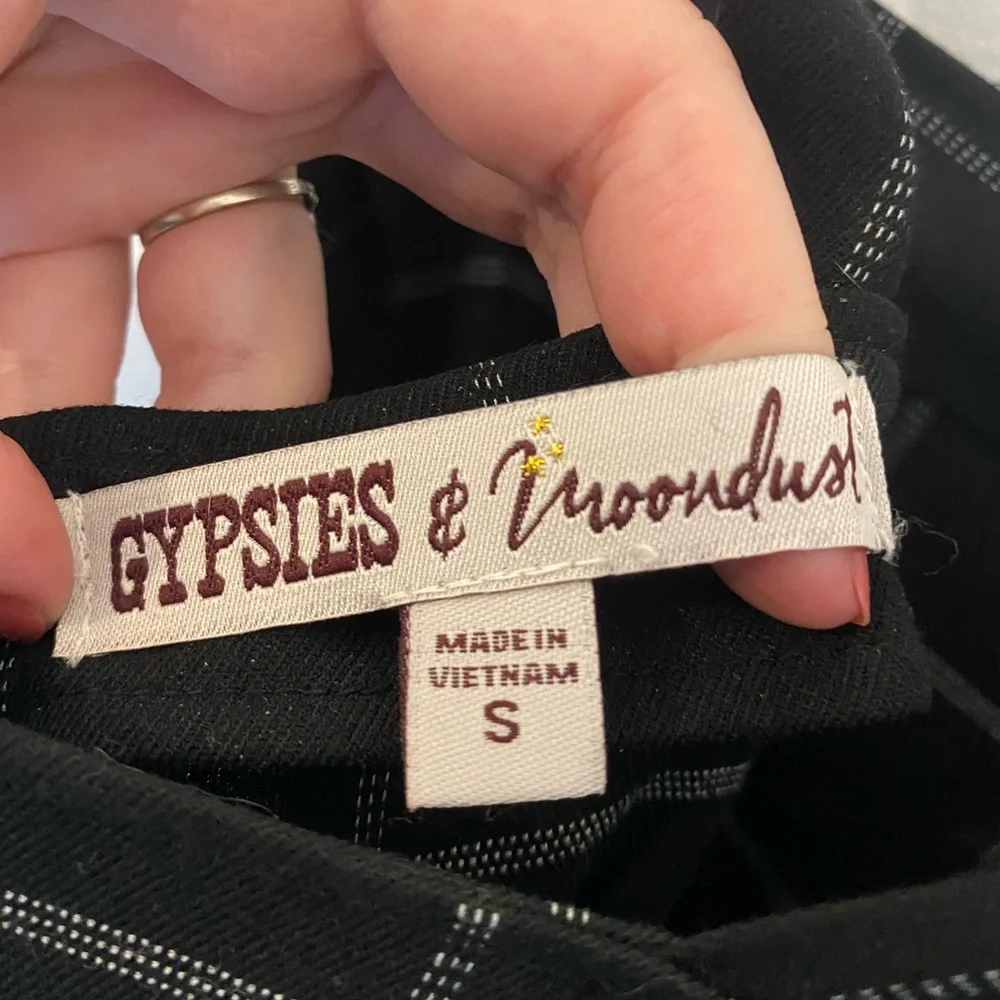 Black plaid Jumpsuit - Picture 5 of 5